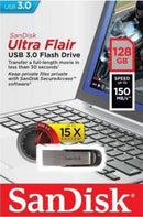 SanDisk Pendrive 128GB USB-A 3.0 UltraFlair Metallic-0