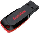 SanDisk Pendrive Cruzer Blade 64GB USB-A 2.0 Nero/Rosso-0