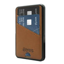 Etres Powerbank 5000mAh Wireless Magnetico con Portacarte Brown-0