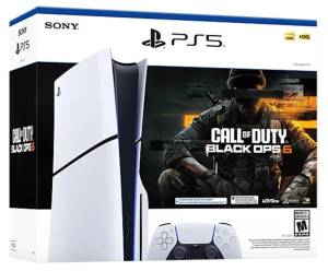 PS5 Console 1TB Standard Slim White Call of Duty 6 Bundle ITA-0