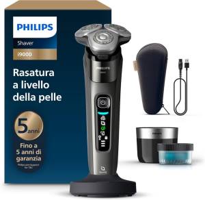 Philips Rasoio Elettrico Shaver i9000 SkinIQ 3 Lame Wet&Dry-0
