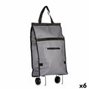 Carrello Pieghevole Con ruote 32 x 15 x 63 cm Grigio (6 Unità)-0