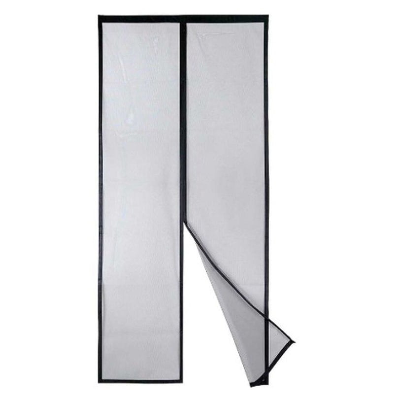 Zanzariera Magnetica Nero Poliestere Calamita 90 x 210 cm (12 Unità)-3