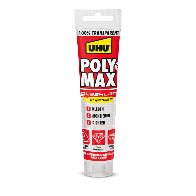 Sigillante/Adesivo UHU 6310615 Poly Max Cristal Express Trasparente 115 g-0