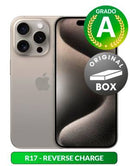Apple iPhone 15 Pro 256GB 6.1" Nat. Tit. Used Grado-A Original Box-0