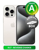 Apple iPhone 15 Pro 256GB 6.1" White Tit. Used Grado-A Original Box-0