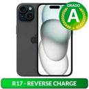 Apple iPhone 15 128GB 6.1" Black Ricondizionato Grado-A-0