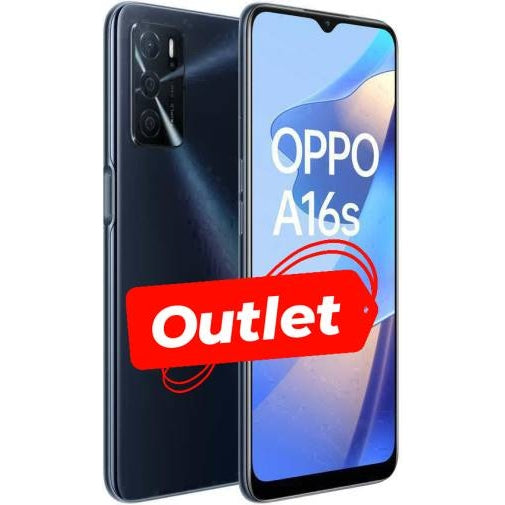 OPPO A16s 4+64GB 6.5" Seconda Mano Crystal Black DS Operatore-0