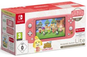 Switch lite Console Corallo + Animal C.N.H. + NSO 12 mesi (LIMITED)-0