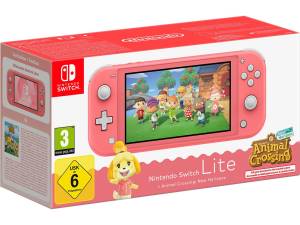 Switch lite Console Animal Crossing Coral-0