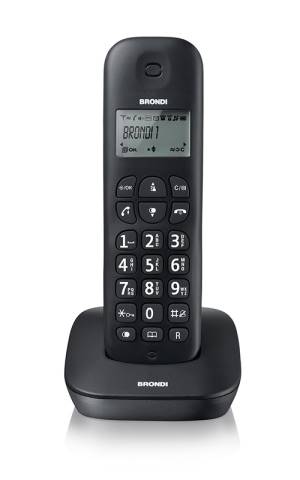 Telefono Cordless Brondi Gala Nero-0