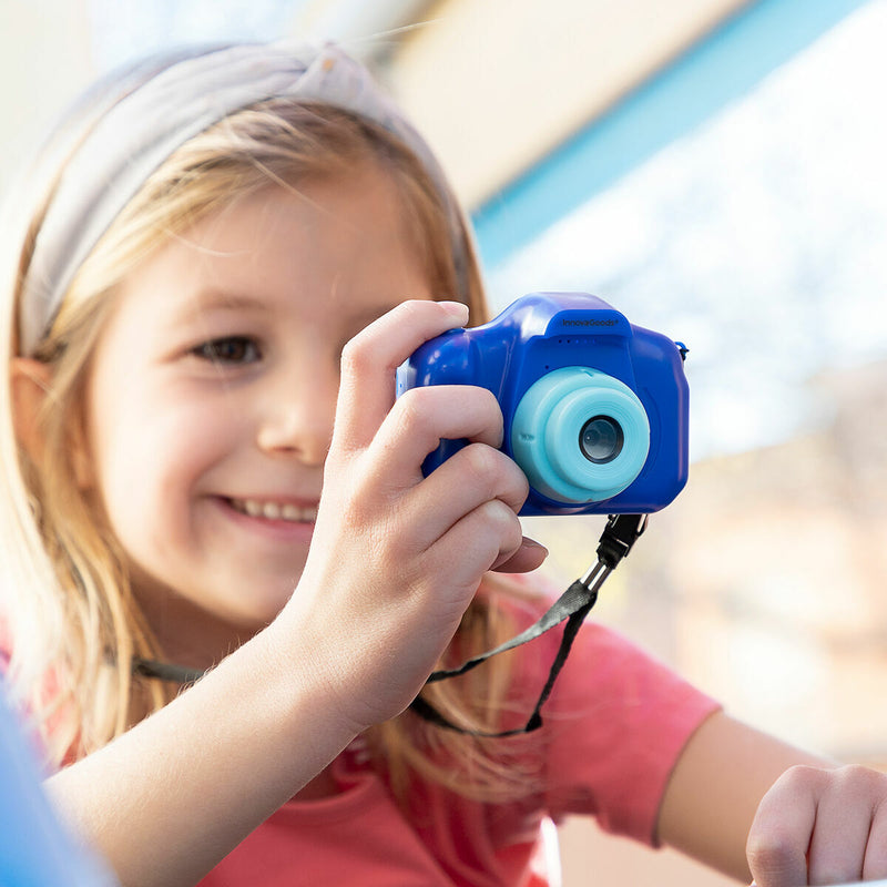 Fotocamera Digitale per Bambini Ricaricabile con Giochi Kiddak InnovaGoods-10