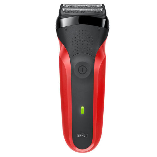 Braun Series 3 300s Rasoio Elettrico Ricaricabile, Rasoio Da Barba Per Uomo, Rosso BRAUN