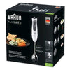 Frullatore ad Immersione Braun Minipimer 3 Vario MQ3135 Sauce 750W 750 W-1