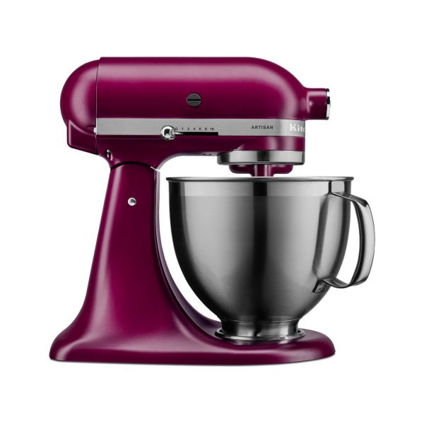 Kitchenaid Planetaria Artisan  Robot da Cucina con testa inclinabile e 3 accessori 4.8 L  Color borgognal