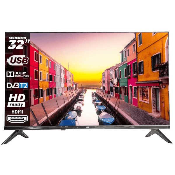 JCL televisore TV no smart 32" pollici HD READY dvbt-t2