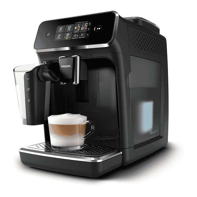 PHILIPS Serie 2200 LatteGo EP2231/40 MACCHINA CAFFÉ AUTOMATICA, Nero opaco, nero lucido - bigeshop