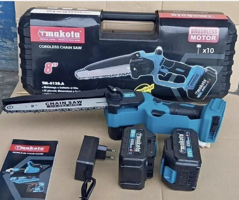 Minimotosega  elettrosega,Tagliarami, Potatura, Makota a batteria 48 Vf V 3Ah. Makota