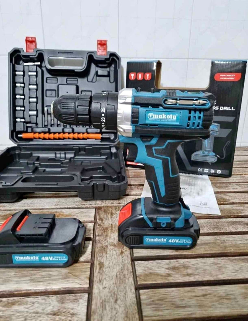 Trapano avvitatore Makita doppia batteria litio  18V 2AH VALIGIA TM-331D 1600 RPM Makota