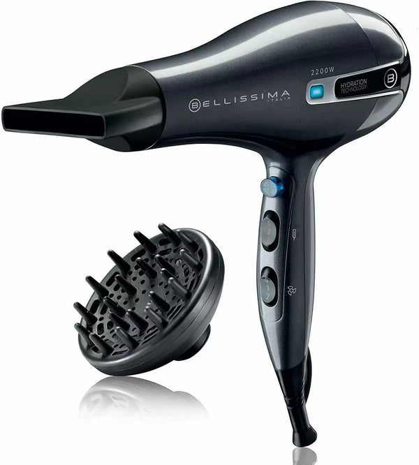 Asciugacapelli ionico Power-To-Style Imetec K5220, nero, 2200 W. Imetec