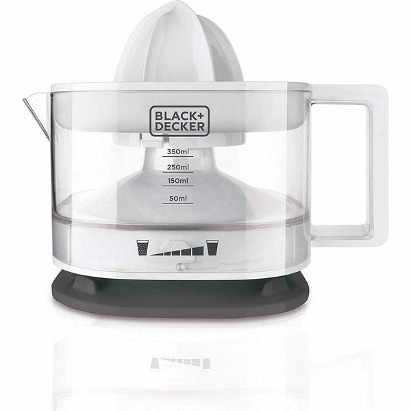 Spremiagrumi elettrico Black & Decker 25W a Pressione 350 ml Bianco BXCJ25E - bigeshop