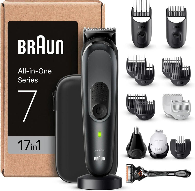 Braun Regolabarba Tagliacapelli Uomo Rasoio Elettrico Barba e Capelli prodotto ricondizionato BRAUN