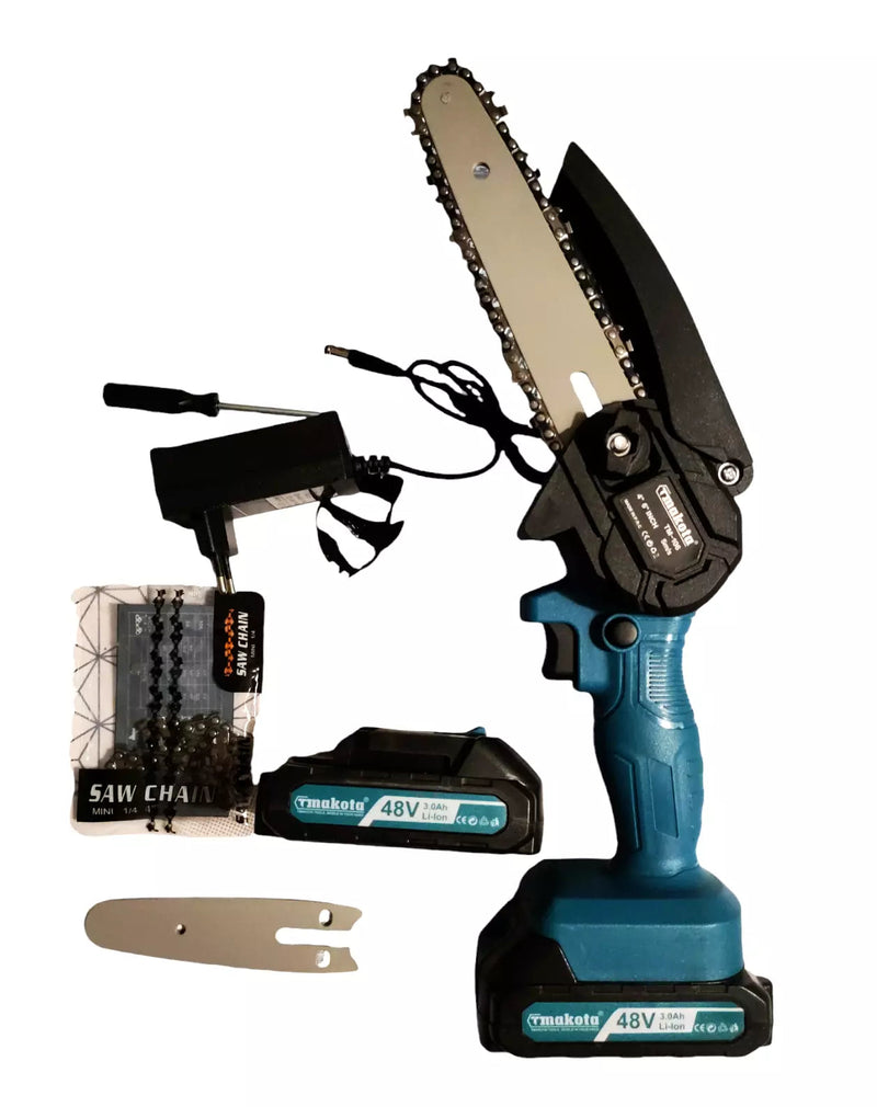 Minimotosega  elettrosega,Tagliarami, Potatura, Makota a batteria 48 Vf V 3Ah. Makota