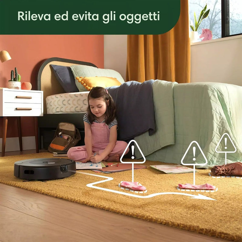 Roomba Combo 10 Max, Robot Aspirapolvere 2 in 1, Stazione Auto svuotamento Riempi IROBOT
