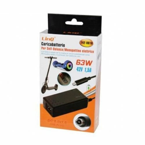 Caricabatterie monopattino linq q 63w compatibile per Ninebot Xiaomi linq