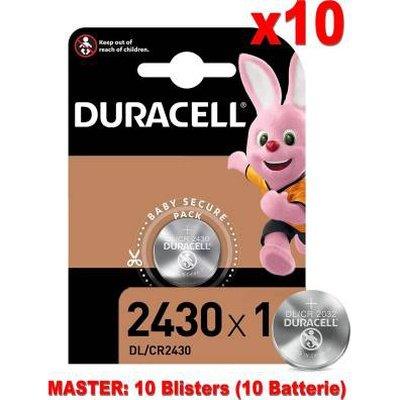 (10 Confezioni) Duracell Lithium Batterie 1pz Bottone DL/CR2430 - bigeshop