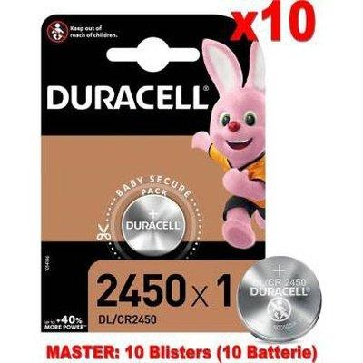 (10 Confezioni) Duracell Lithium Batterie 1pz Bottone DL/CR2450 - bigeshop