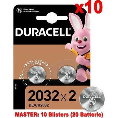 (10 Confezioni) Duracell Lithium Batterie 2pz Bottone DL/CR2032 - bigeshop