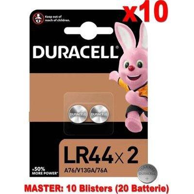 (10 Confezioni) Duracell Spec. Batterie 2pz Bottone LR44 76A/A76/V13GA - bigeshop