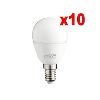 10 pezzi MKC Lampadina Led E14 5.5W 38W Luce Bianca Calda 3000k G45