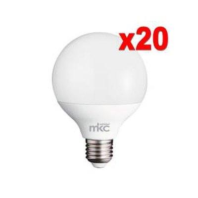 20 pezzi MKC Lampadina Led E27 14W 95W Luce Bianca Calda 3000K G90