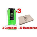30pz - RMove Mascherina 3 Veli Tipo IIR +Gancio Verde Fluo