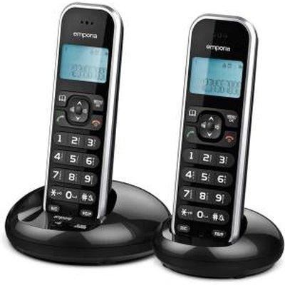 Telefono Cordless Emporia FB85 Twin Black