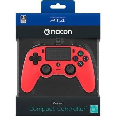 PS4 Nacon Wired Compact Controller Color Edition - Red