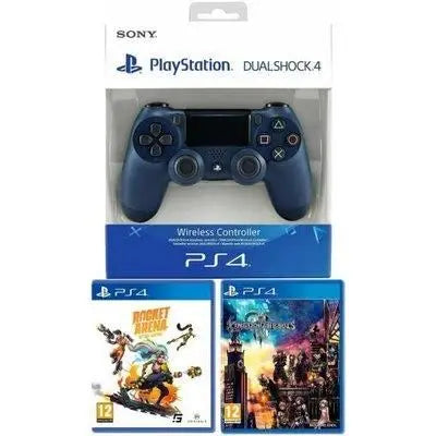 PS4 Dualshock 4 Midnight Blue V2 Kingdom Hearts 3 + Rocket Arena Mythic Edition