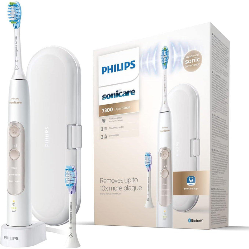 SONICARE HX9601/03 Spazzolino elettrico PHILIPS 7300 Bianco e oro - bigeshop