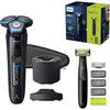 Rasoio elettrico Philips Shaver serie 7000 Wet & Dry con lame SteelPrecision, sensore Motion Control, testine flessibili 360-D, S7783/78 - bigeshop