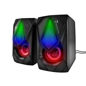 Techmade Multimedia SpeakerGaming LED USB+Jack 3.5mm 3 Colors-0