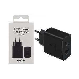 Samsung Caricatore 35W Duo EP-TA220 FC USB-C Black-0