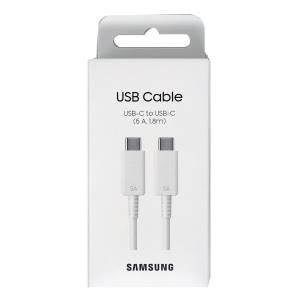 Samsung Cavo USB-C to USB-C EP-DX510JW 1.8m 5A White-0