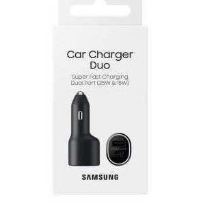 Samsung Caricatore Auto 25W+15W EP-L4020 USB-C+USB-A Black-0