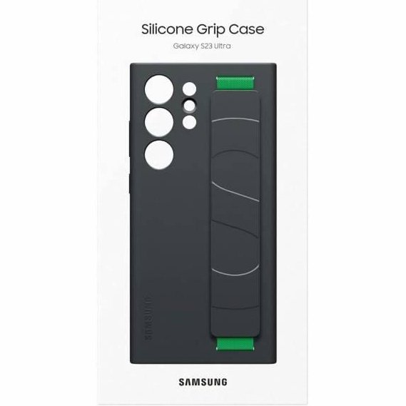 Samsung Cover Silicone Grip Case S23 Ultra Black EF-GS918TB-0