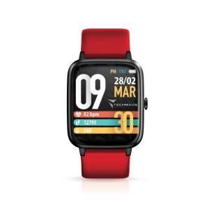 Techmade Smartwatch Move Allum. GPS 1.3" Gray+Red-0