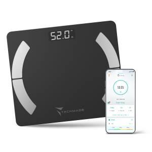 Techmade Bilancia Pesapersone Smart Digitale 180kg Nera-0