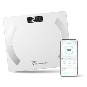 Techmade Bilancia Pesapersone Smart Digitale 180kg Bianca-0