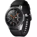 Samsung Galaxy Watch 46 mm argento am Cinghia in silicone nero Wi-Fi